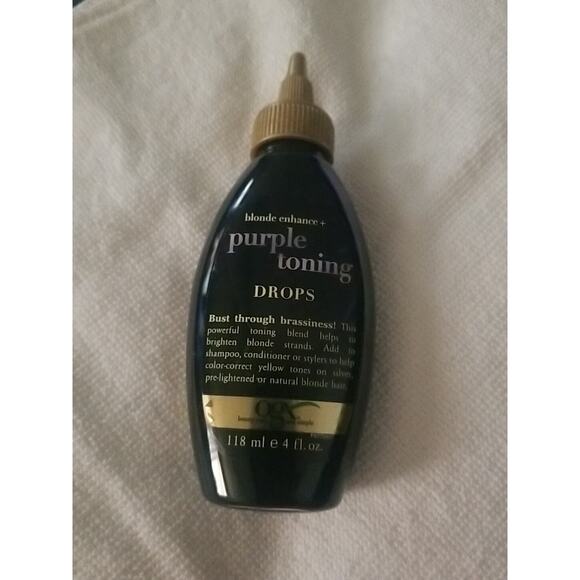OGX Blonde Enhance Purple Toning Drops 4. fl oz - Picture 4 of 5